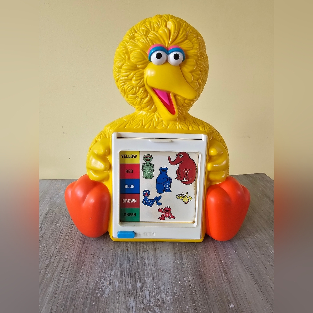 STILL WORKS! Vintage Big Bird Touch and Talk Sesame Street